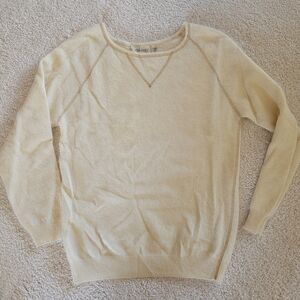 Ellen Tracy Women's Beige Crewneck Sweater/Lambswool & Angora/Size Small